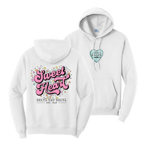 Fraternity White Sweetheart Hoodie