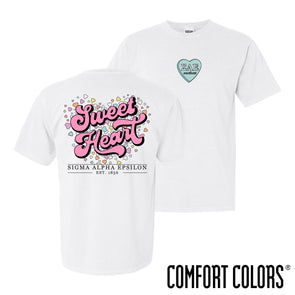 Fraternity Comfort Colors Sweetheart White Short Sleeve Tee
