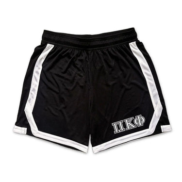 Pi Kapp Frat Black 7" Mesh Shorts.