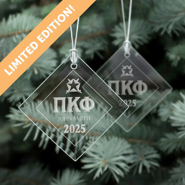 Pi Kapp 2025 Limited Edition Holiday Ornament Pi Kappa Phi