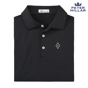 FIJI Peter Millar Black Polo With Symbol Phi Gamma Delta