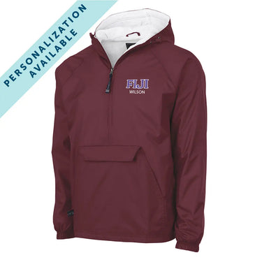 FIJI Classic 1/4 Zip Rain Jacket Phi Gamma Delta