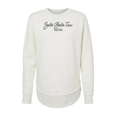 ZBT Curved Hem Mom Crewneck Zeta Beta Tau