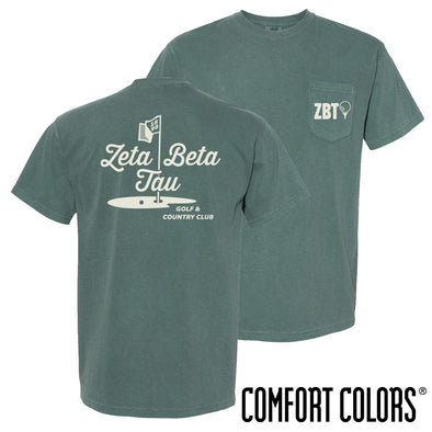 New! ZBT Comfort Colors Par For The Course Short Sleeve Tee