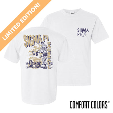 New! Sigma Pi Comfort Colors Throwback Throwers Short Sleeve Tee
