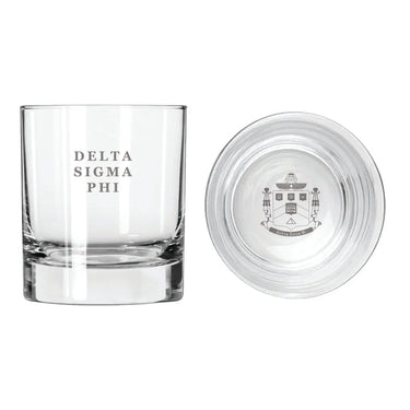 Delta Sig Fraternity Legacy Rocks Glass Delta Sigma Phi