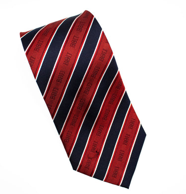 Beta Red and Navy Striped Silk Tie Beta Theta Pi