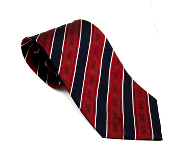 Beta Red and Navy Striped Silk Tie Beta Theta Pi
