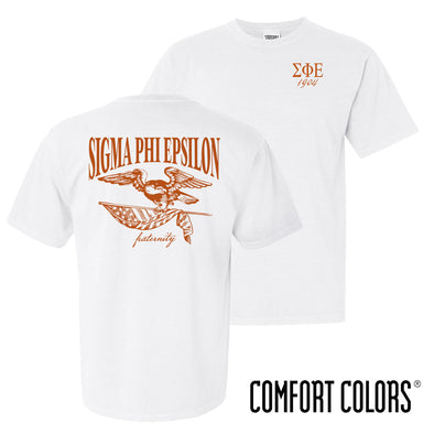 SigEp Comfort Colors Freedom White Short Sleeve Tee