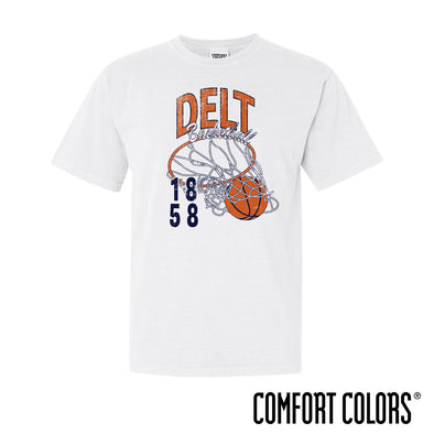 Delt Comfort Colors Retro Basketball Short Sleeve Tee