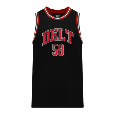 Delt Black Basketball Jersey | Delta Tau Delta | Shirts > Jerseys