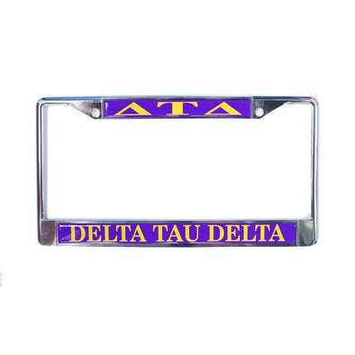 Delt License Plate Frame | Delta Tau Delta | Car accessories > License plate holders