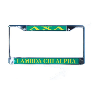 Lambda Chi License Plate Frame | Lambda Chi Alpha | Car accessories > License plate holders