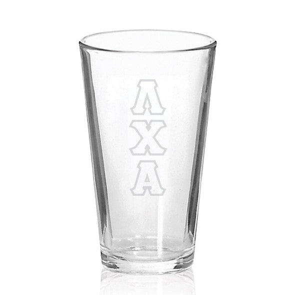 Lambda Chi Engraved Fellowship Glass | Lambda Chi Alpha | Drinkware > 15 ounce glasses