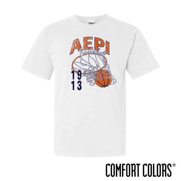 AEPi Comfort Colors Retro Basketball Short Sleeve Tee