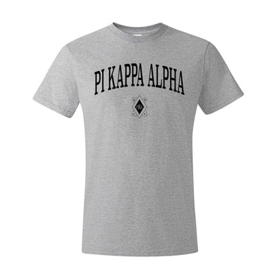 Pike Heather Gray Symbol Tee | Pi Kappa Alpha | Shirts > Short sleeve t-shirts