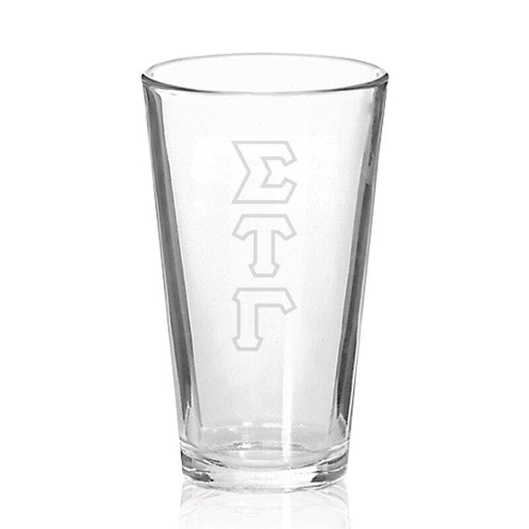 Sig Tau Engraved Fellowship Glass | vendor-unknown | Drinkware > 15 ounce glasses