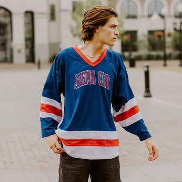 Sigma Chi Personalized Patriotic Hockey Jersey Sigma Chi