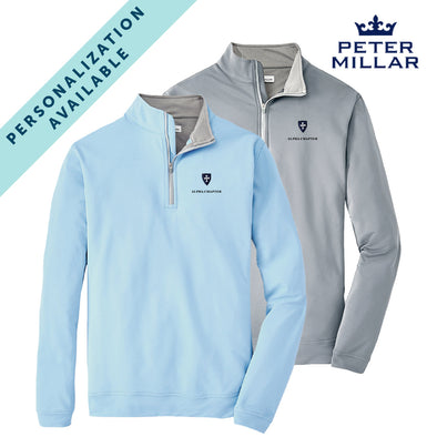 Sigma Chi Personalized Peter Millar Quarterzip With Norman Shield
