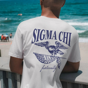 Sigma Chi Freedom White Short Sleeve Tee Sigma Chi