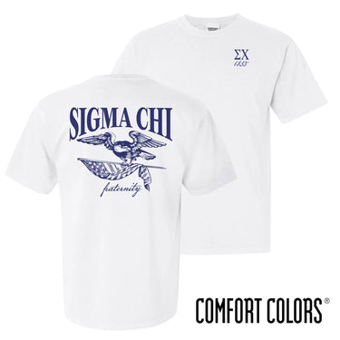 Sigma Chi Freedom White Short Sleeve Tee Sigma Chi