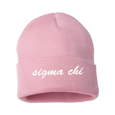 Sigma Chi Pink Sweetheart Beanie | Sigma Chi | Headwear > Beanies