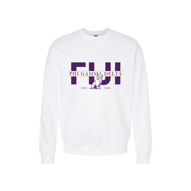 FIJI Golden Letters Crewneck Phi Gamma Delta