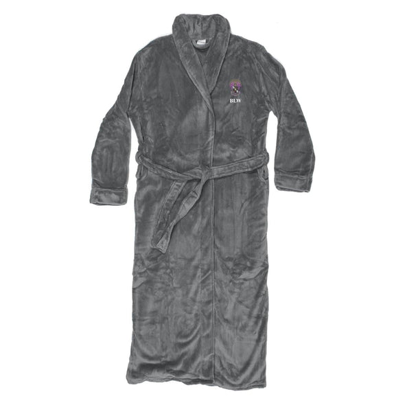 Sigma Pi Personalized Charcoal Ultra Soft Robe | Sigma Pi | Loungewear > Bath robes