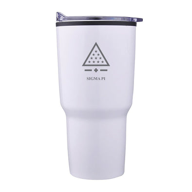 Sigma Pi 30oz White Tumbler | Sigma Pi | Drinkware > Travel mugs