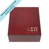 Sigma Pi Fraternity Greek Letter Rosewood Box