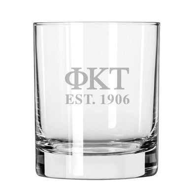 Phi Tau Engraved Glass | Phi Kappa Tau | Drinkware > 8 ounce glasses
