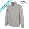 KDR Embroidered Crest Gray Quarter Zip | Kappa Delta Rho | Sweatshirts > 1/4 zip sweatshirts