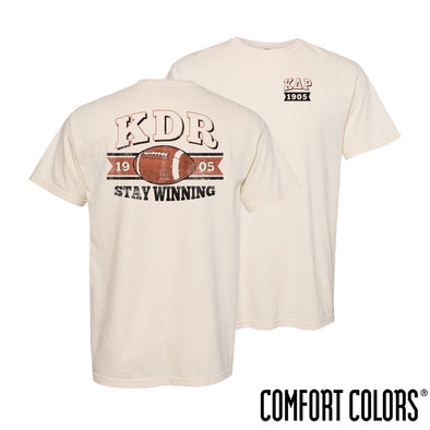 KDR Comfort Colors Stay Winning Football Short Sleeve Tee