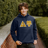 DU Navy Hoodie with Sewn On Letters