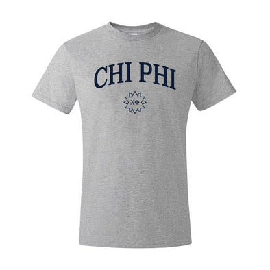 Chi Phi Heather Gray Symbol Tee | Chi Phi | Shirts > Short sleeve t-shirts