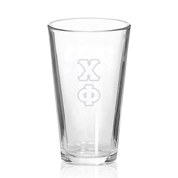 Chi Phi Engraved Fellowship Glass | Chi Phi | Drinkware > 15 ounce glasses
