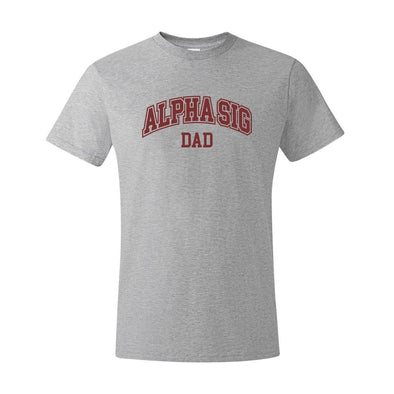 Alpha Sig Heather Gray Dad Tee | Alpha Sigma Phi | Shirts > Short sleeve t-shirts