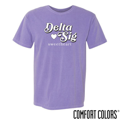 New! Delta Sig Comfort Colors Retro Sweetheart Tee | Delta Sigma Phi | Shirts > Short sleeve t-shirts