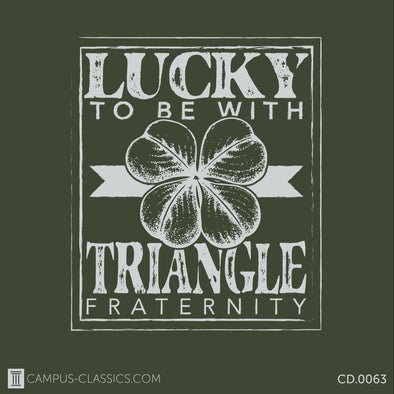 Green St. Patrick's Lucky Clover Triangle
