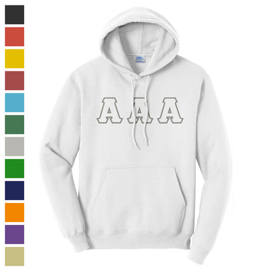 Phi Tau Pick Your Own Colors Sewn On Hoodie