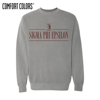 Fraternity Gray Comfort Colors Crewneck Campus Classics