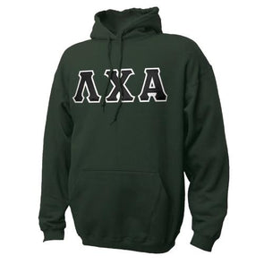 Fraternity True Colors Hoodie with Sewn On Letters