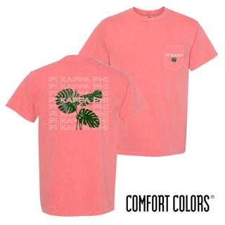 Fraternity Comfort Colors Flora Short Sleeve Pocket Tee Campus Classics