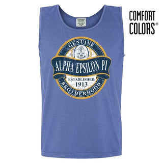 Fraternity Faded Blue Comfort Colors Tank Campus Classics