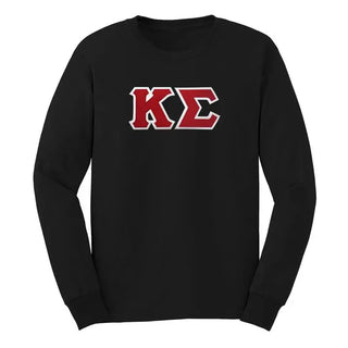 Fraternity Sim Stitch Letter Long Sleeve Tee Campus Classics