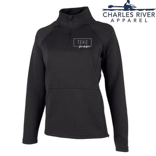 Fraternity Charles River Mom Black Quarter Zip Campus Classics