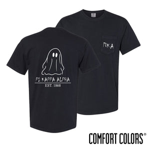 Fraternity Comfort Colors Black Ghost Short Sleeve Tee
