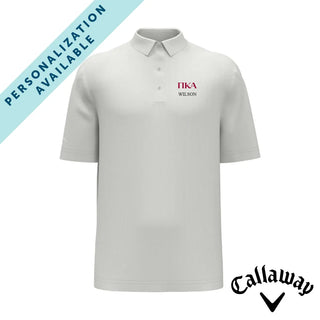 Fraternity White Callaway Greek Letter Golf Polo Campus Classics