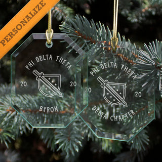 Clearance! Fraternity 2020 Personalized Limited Edition Holiday Ornament Campus Classics