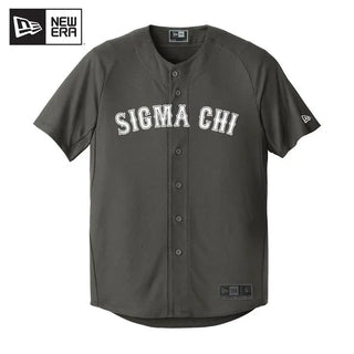 Fraternity New Era Graphite Baseball Jersey Campus Classics
